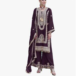 Embroidered Pakistani Salwar Kameez, Size S